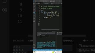 Triangle Program using Python #shortsfeed #shorts #shortvideo #viralshorts #tutorial
