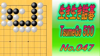 047.生き生き詰碁 (TsumeGo 500) Black to play