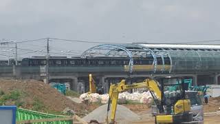 下飯田駅から見たゆめが丘駅