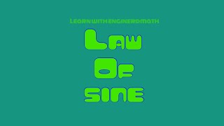Law Of Sine (Tagalog/Filipino Math)