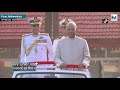 president kovind presents president s colour to ins shivaji