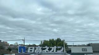 ウェザーリポート動画1026@東小金井(9:05頃、北の空、雨上がり)