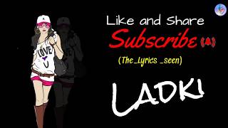 Sheher Ki Ladki Song What's app status Video ll Badshah ll New Version Status ll The_Lyrics _seen