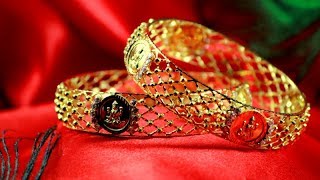 32 GRAMS GOLD COIN BANGLES| Riks with AWESOME life -  RK Jewellers