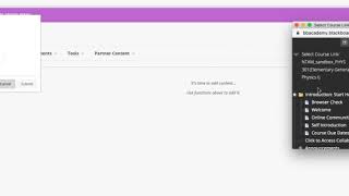 Create Menu Items in Blackboard