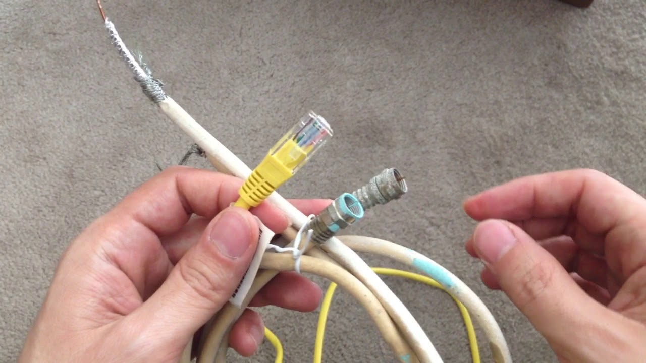 Ethernet Vs Coaxial Cables Opened See What They Are Like And Why They ...