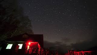 20190206雪山登山口小木屋星空相機縮時4K