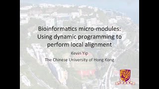 06. Using dynamic programming to perform local alignment