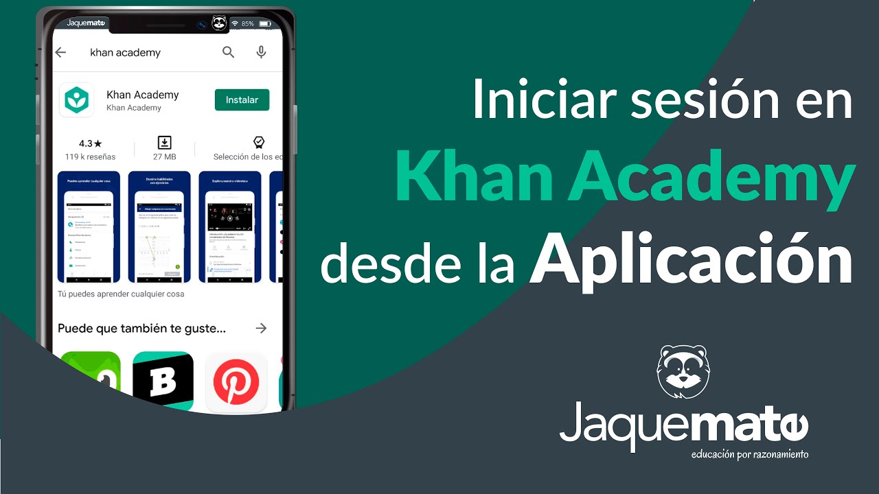 Iniciar Sesión En Khan Academy Desde La Aplicación - YouTube