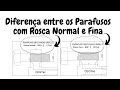 Diferença entre os Parafusos com Rosca Normal e Fina