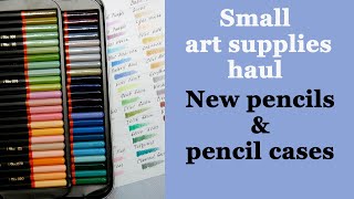 Small art supplies haul: new pencils Black Widow Monarch and pencil cases / #Coloring with Alena