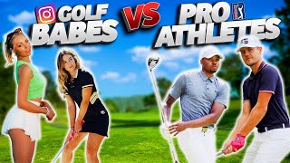 Can Golf Babes beat a PRO Golfer & NBA PLAYER? Insane Battle in HEAVY WIND | Claire Hogle