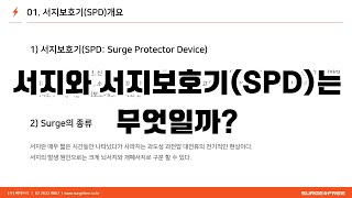 서지와 서지보호기(SPD)는 무엇일까?