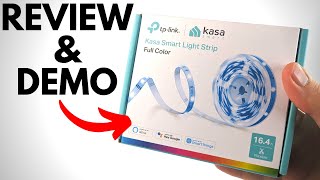 Kasa Smart Light Strip Review \u0026 Setup - KL400 Full Color LED Strip