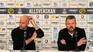 Höjdpunkter & presskonferens IF Elfsborg - Kalmar FF