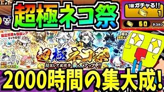 にゃんこ大戦争を2000時間プレイして集めたレアチケを全部使い超極ネコ祭で限定キャラを勝ち取る!!!-にゃんこ大戦争【超極ネコ祭】【救済の天女ルナーシャ】