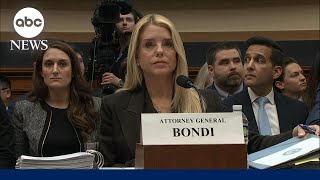 AG Bondi faces lawmaker grilling over Epstein files, targeting of Trump foes