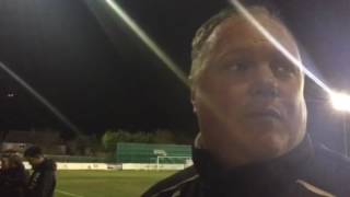 Cambridge City 0 King's Lynn Town 0. Gary Setchell interview