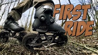 Powerslide Next Edge 150: FIRST RIDE (Rollerblading Off-road on SUV Skates)