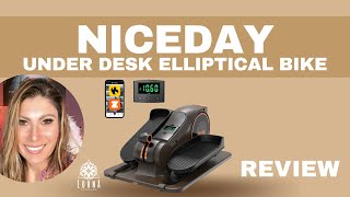 Niceday Under Desk Elliptical, Mini Seated Elliptical Bike with Bluetooth & APP, Magnetic  REVIEW