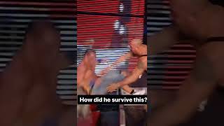 how did he survive this #viral #video #trending #youtubeshorts #wwe #johncena #shorts