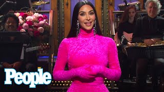 Kim Kardashian's 'SNL' Hosting Debut Included Skits With Kris and Khloé + SKIMS for Dogs | PEOPLE