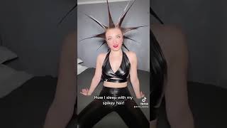 How I sleep with my spikey hair (7 MILLION VIEWS ON TIKTOK)