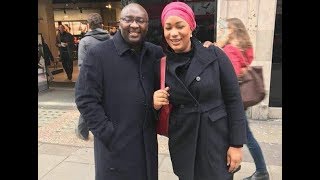 Ghana Vice President Bawumia pictured with wife Samira in London