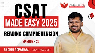 CSAT Made Easy 2025 EP-30 | Simplify the CSAT Paper with Confidence!