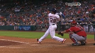 Singleton homers for first career hit