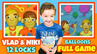 Vlad and Niki 12 Locks - Mini Games (Balloons - all levels) #10