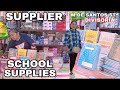 SUPPLIER WHOLESALE ,RETAIL SCHOOL SUPPLIES SA M.DE SANTOS ST. DIVISORIA