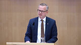 Mikael Damberg (S) talar i riksdagen i debatt om Tidöpartiernas vårbudget