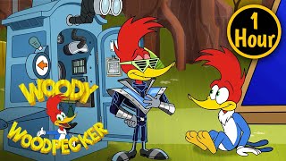 Woody Woodpecker | Woody's Time Machine | 1 Hour of  Episodes