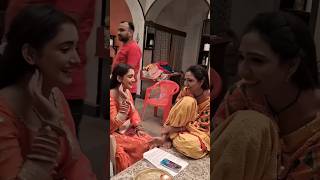 Laxmi and purvi on one set of upcoming episode|#kumkumbhagya #rajvi #rishmi