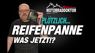 Reifenpanne - was tun? | Schlauchlosreifen flicken - so wirds gemacht! | #motorraddoktor