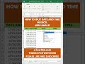 How to Split Date and Time in Excel #shorts #trending #viral