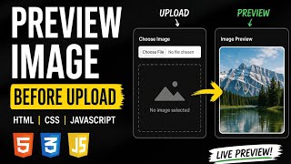 How to Preview Image Before Upload (HTML CSS JavaScript)