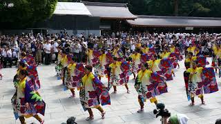 [4K]とらっくよさこい(ちふれ)2017御喜楽両々~原宿表参道元氣祭スーパーよさこい2017 明治神宮奉納演舞