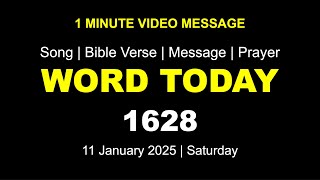 Word Today-1628 | Bro RSV | One-Minute Video Message (Malayalam) | 11 January 2025