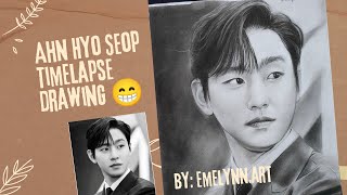 Ahn Hyo Seop Timelapse Drawing :)