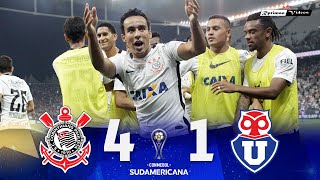 Corinthians 4 x 1 Universidad de Chile ● Sudamericana 2017 Extended Goals \u0026 Highlights HD