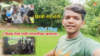 दोन दिवस गेलो गावाला | विश्वकर्मा गणेश चित्र शाळा | Kokan Vlog | Kokan Ganapati | Ganesh Making 😍✨