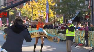 Thousands hit the street for Des Moines Marathon