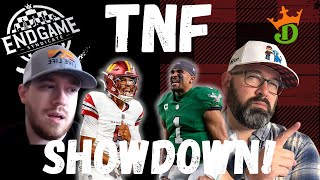 NFL DFS DraftKings Showdown Picks LIVE Strategy Commanders-Eagles Thursday Night Football Lineups