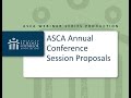 ASCA Annual Conference Session Proposals