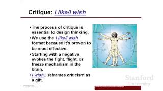 Stanford Webinar: Design Thinking and the Art of Critique - I Like/I Wish