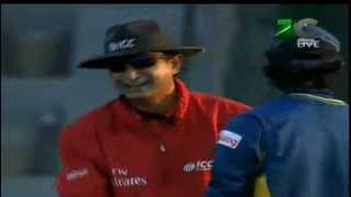 Funny Moment in cricket Dilshan and umpire.