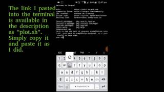 How to install and run gnuplot on android(part 2)