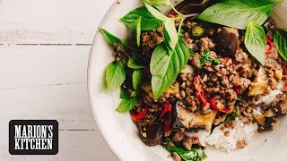 Basil, Beef and Eggplant Stir-fry - Marion's Kitchen